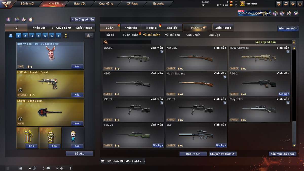 shop acc cf uy tin gia re